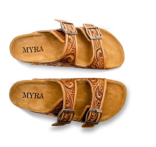 Myra Hand Tooled Sandals